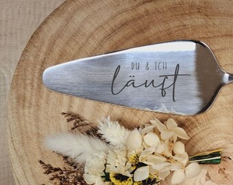 Cake server wedding I Cake server with engraving I Cake server wedding cake I Gift bride and groom