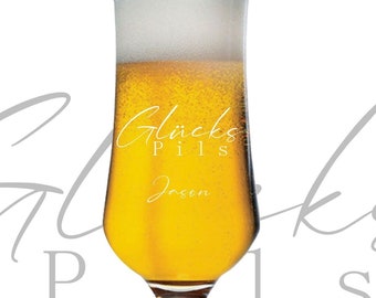Personalized beer glass - tulip - glass with engraving - gift idea