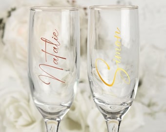 Personalized stickers / labels / stickers for wedding / JGA / baptism / birthday / party for champagne glass / wine glass / glass