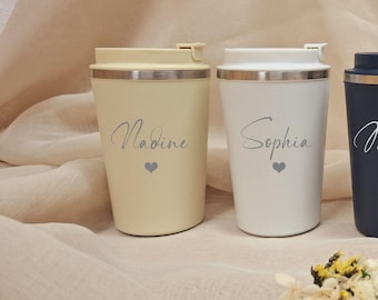 Coffee Mug - Thermo - Personalized - Engraved - Gift - ToGo - Drinks - Outdoor