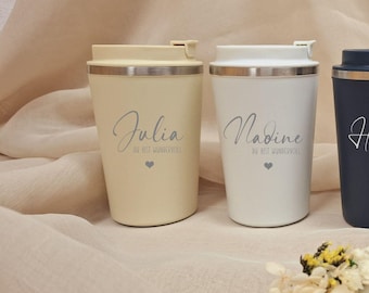 Coffee Mug - Thermo - Personalized - Engraved - Gift - ToGo - Drinks - Outdoor