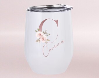 Personalized Rosé Thermo Mug