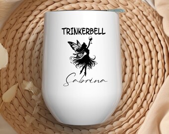 Personalized Thermo Mug 350ml - Trinkerbell - White