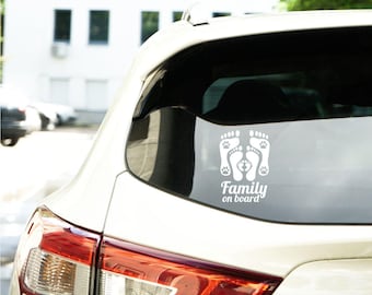Car sticker - rear window - Family on Board