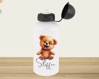 Children's drinking bottle | 500 ml | Personalized | Animal | Kindergarten | School | Gift | Aluminium