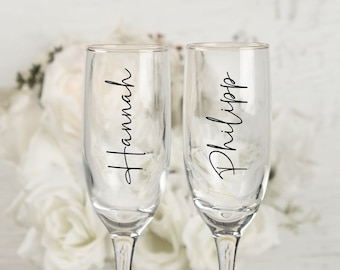 Personalized stickers / labels / stickers for weddings / JGA / baptism / birthday / celebration for champagne glass / wine glass / glass