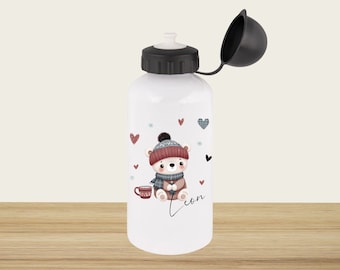 Children's drinking bottle | 500 ml | Personalized | Winter | Kindergarten | School | Gift | Aluminium