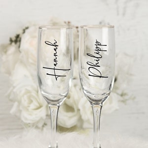 Personalized stickers / labels / stickers for weddings / JGA / baptism / birthday / celebration for champagne glass / wine glass / glass