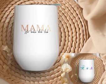 MAMA Thermo Mug Handprint Mother's Day Gift Personalized