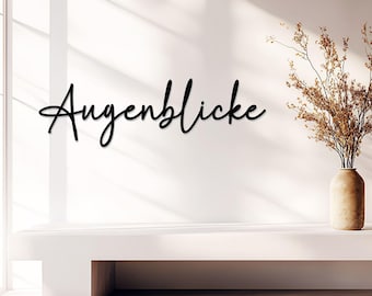 Wall lettering - 50 x 17 cm - 3D wall decoration - custom text - decoration - photo wall - wall tattoo - wooden lettering