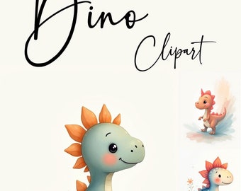 Dinosaur - Dragon - Clipart - Digital Download - Nursery - Motif -