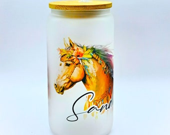 Personalized horse glass, Michelglas optics