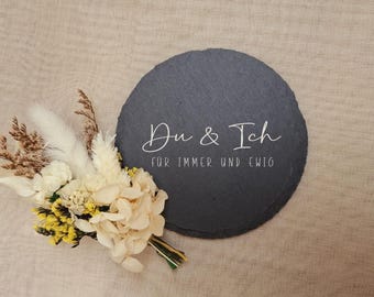 Slate Coaster - Engraved - Gift