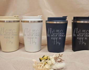Coffee Mug - Thermo - Personalized - Engraved - Gift - ToGo - Drinks - Outdoor