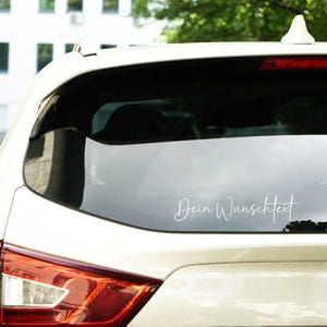 Car sticker - rear window - sticker - custom text