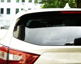 Car sticker - rear window - sticker - custom text