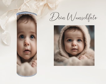 Thermo mug 500 ml stainless steel with lid - custom photo