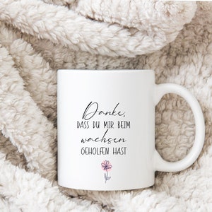 Mug - Professeur de maternelle - Merci de m'avoir aidé à grandir - Cadeau - Personnalisé