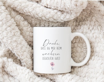 Mug - Teacher - Thank you for helping me grow - Gift - Personalized