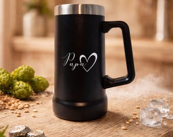 Personalized beer mug - Father's Day - Dad - Gift - Idea - Engraving - Name