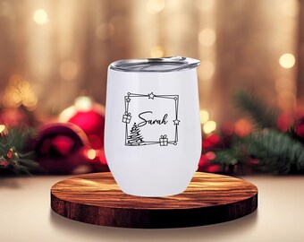 Personalized winter thermo mug