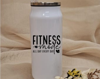 Personalized thermos flask with folding straw - 350 ml - stainless steel - sports - to-go - kindergarten - school - leisure - fitness - motif