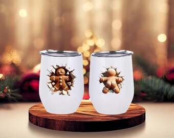 Thermo mug - mulled wine - gift - funny gingerbread man - Christmas