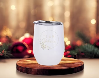 Personalized winter thermo mug