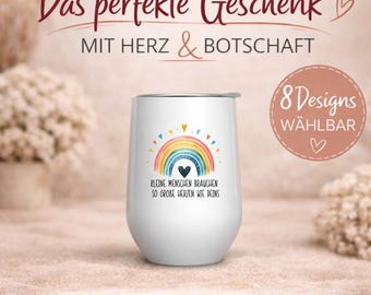 Personalized thermal mug with name and design for kindergarten teacher - farewell - thank you - custom text/design - gift - kindergarten