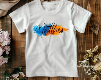 Children's T-shirt Colorful | Personalized | Girl Boy with name
