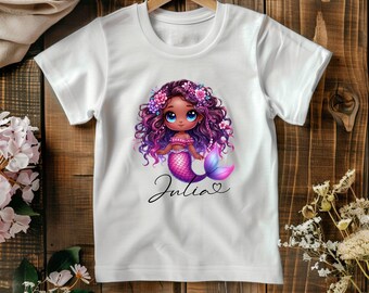 Children's T-shirt Mermaid | Personalized | Girls