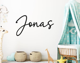 Wall lettering - Name - Personalized - 3D wall decoration - Custom text - Decoration - Photo wall - Wall tattoo - Wooden lettering