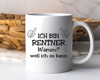 I am a pensioner mug personalized