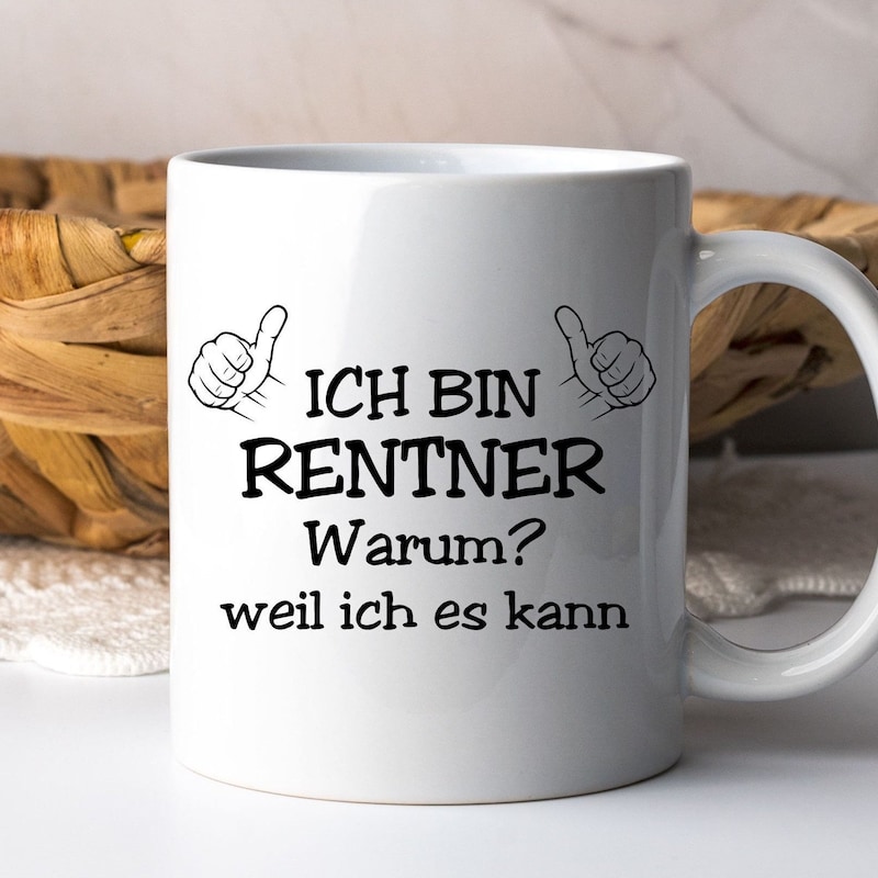 Rentner tasse - Etsy.de