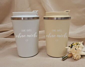 Coffee Mug - Thermo - Personalized - Engraved - Gift - ToGo - Drinks - Outdoor