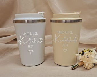 Coffee Mug - Thermo - Personalized - Engraved - Gift - ToGo - Drinks - Outdoor