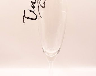 Name plate glass pendant, place cards to hang up