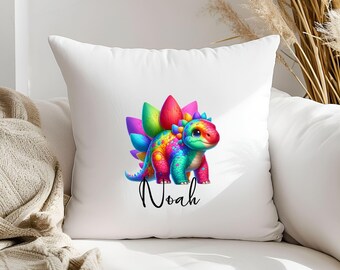 Pillowcase (40.6 x 40.6 cm) - Dino Motif - Personalized - Gift