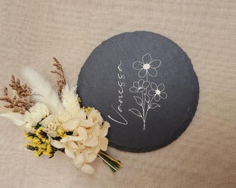 Slate Coaster - Engraved - Gift