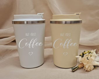 Coffee Mug - Thermo - Personalized - Engraved - Gift - ToGo - Drinks - Outdoor