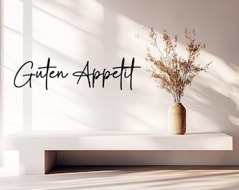 Wall lettering - Enjoy your meal - 72 x 18 cm - 93 x 24 cm - 3D wall decoration - custom text - decoration - photo wall - wall tattoo - wooden lettering