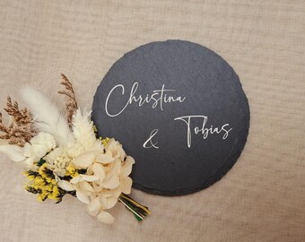 Slate Coaster - Engraved - Personalized - Gift