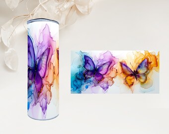 500 ml stainless steel thermos flask with lid - butterfly