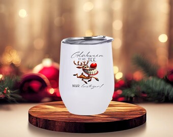 Personalized thermal mug - Winter - Christmas - Mulled wine - Gift - ToGo - Elk - Santa Claus
