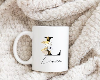 Personalized Mug - Flower - Gift - Coffee - Tea