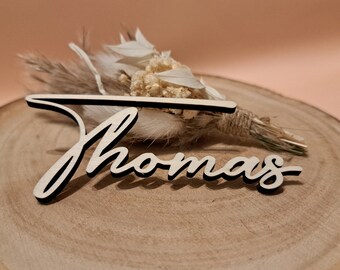 Name tag, table names, place cards