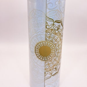 Personalisierter Thermobecher 500 ml, Hochzeitsgeschenk, Mandala Motiv