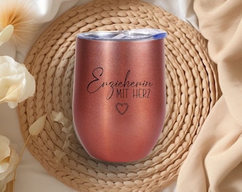 Personalized thermal mug gift for educator for coffee tea soft drinks