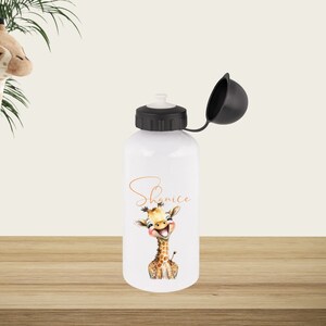 Children&#39;s drinking bottle | 500 ml | Personalized | Safari animal | Kindergarten | School | Gift | Aluminium