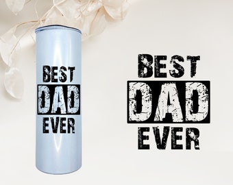 Personalized thermal mug - BEST DAD EVER - 500 ml stainless steel with lid